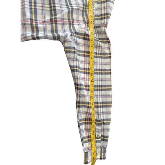 Panhandle Slim Mens Multicolor Plaid Long Sleeve Rough Stock Western Shirt XXL - Picture 5 of 12